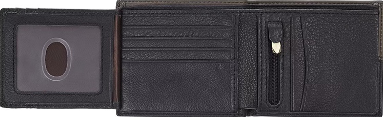 Wallet Lion Be Strong Black Brown Leather (01/25)