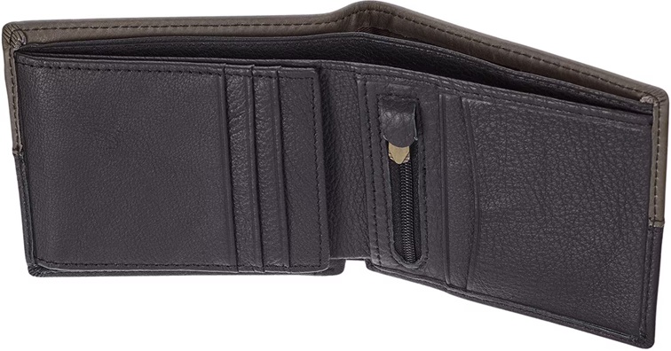 Wallet Lion Be Strong Black Brown Leather (01/25)