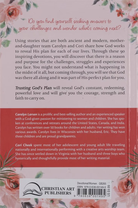 Trusting God's Plan Pink Hardcover
