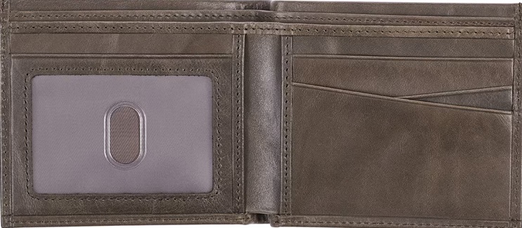Wallet All Things Are Possible Brown Genuine Leather