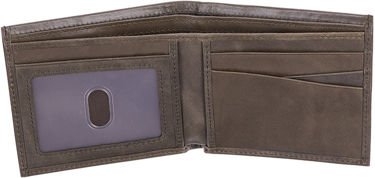 Wallet All Things Are Possible Brown Genuine Leather