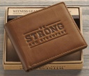 Wallet Be Strong Steadfast Brown Leather (01/25)