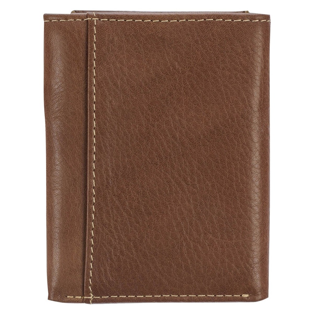 Wallet Ichthus Fish BrownTrifold