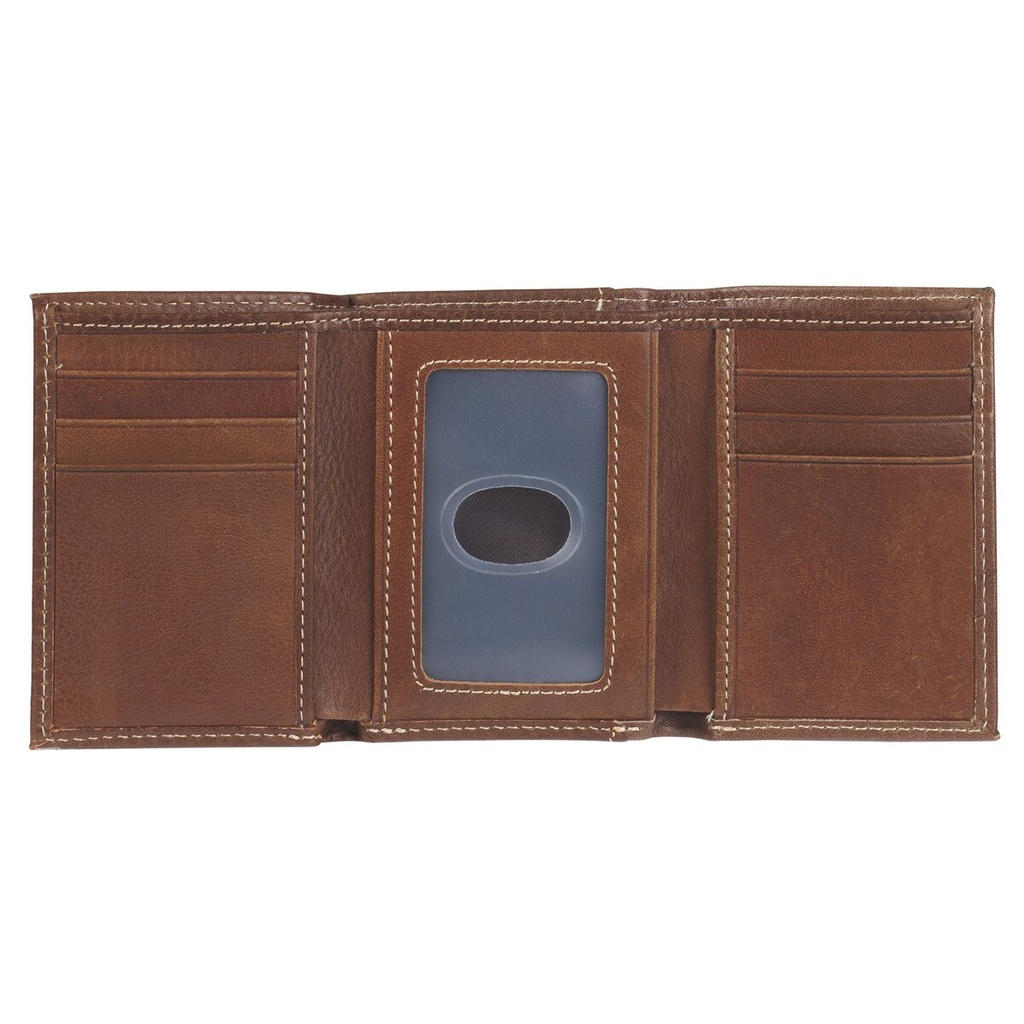 Wallet Ichthus Fish BrownTrifold