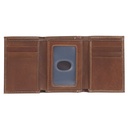 Wallet Ichthus Fish BrownTrifold