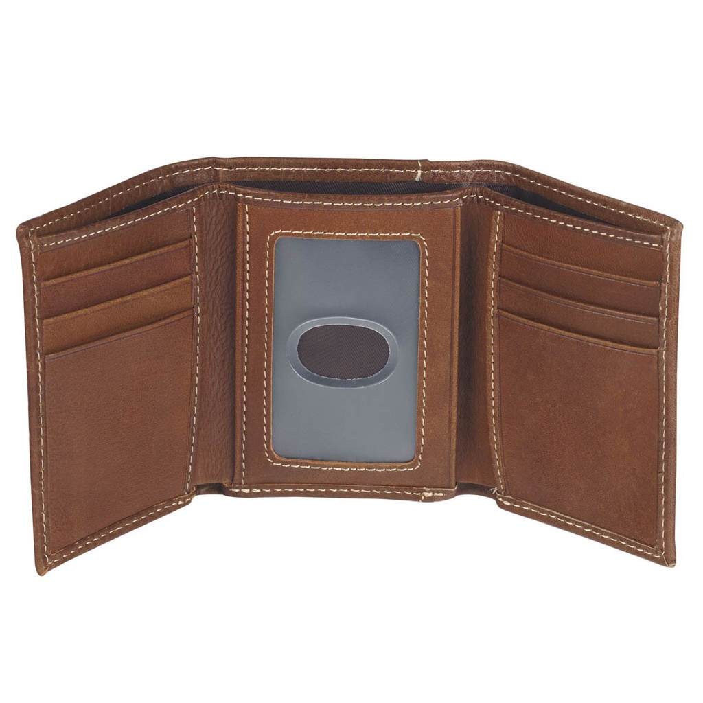 Wallet Ichthus Fish BrownTrifold