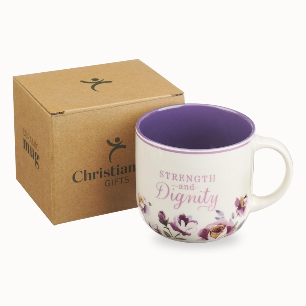 Mug Strength and Dignity Purple Rose (01/25)
