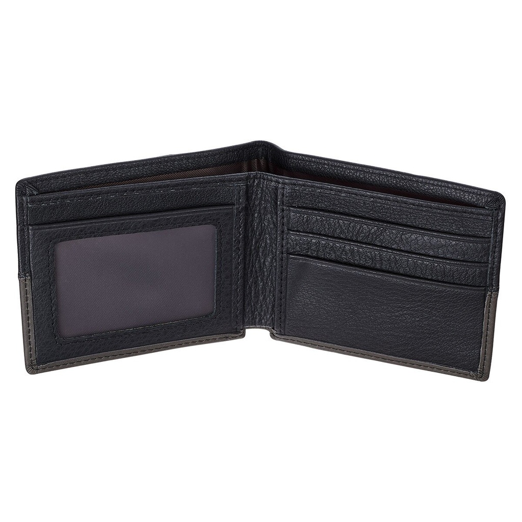 Wallet Walk By Faith Black Grey Leather (01/25)