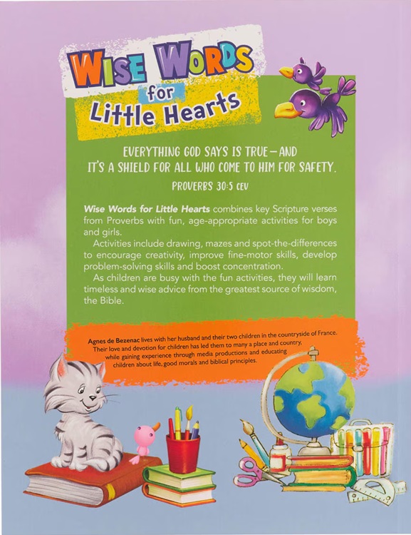 Wise Words For Little Hearts Colouring Activity Book