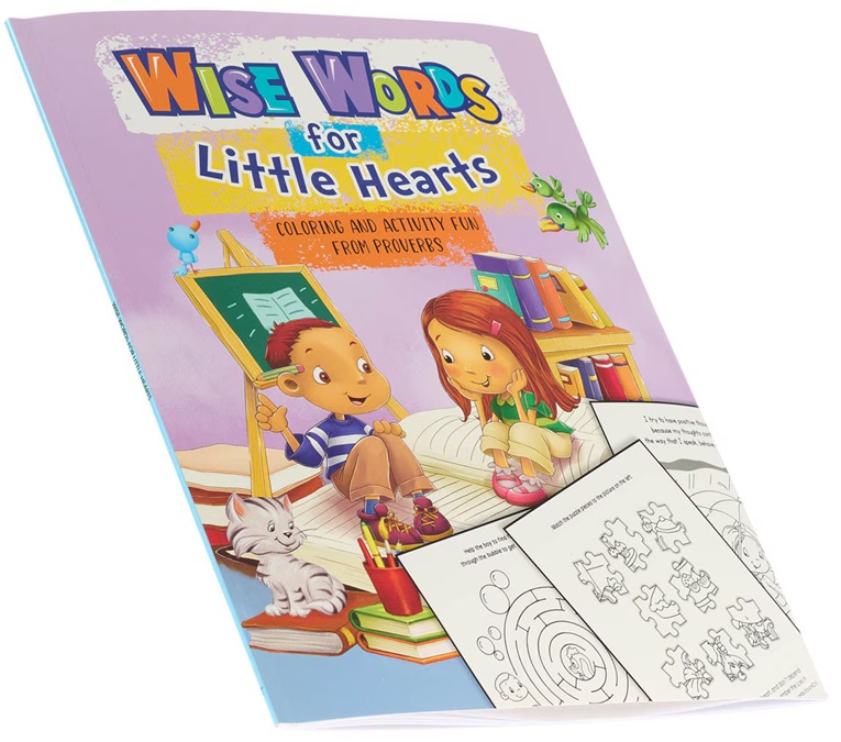 Wise Words For Little Hearts Colouring Activity Book