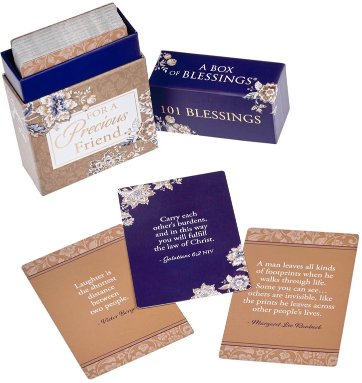 101 Blessings For A Precious Friend Brown & Navy