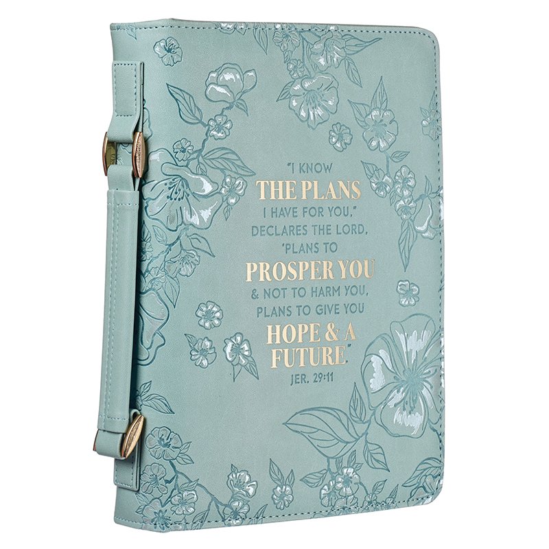 Bible Case Large Green Flowers The Plans