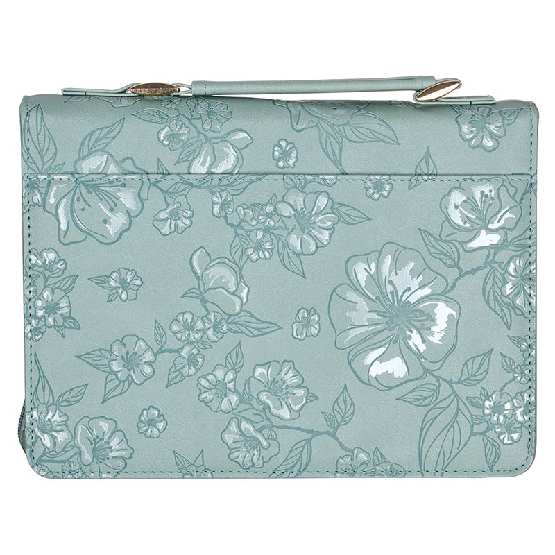 Bible Case Large Green Flowers The Plans