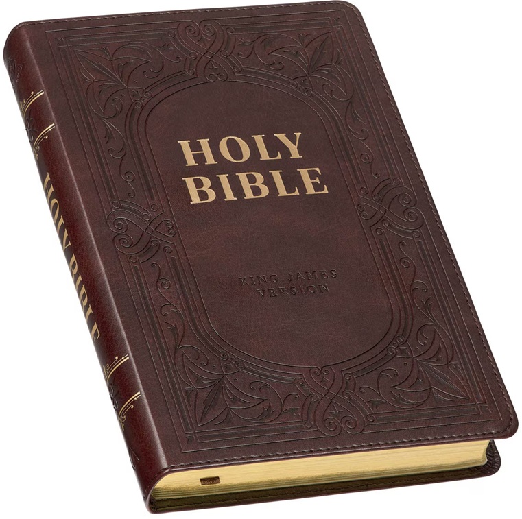 KJV DeluxeGift Brown Luxleather Indexed