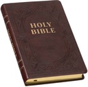 KJV DeluxeGift Brown Luxleather Indexed