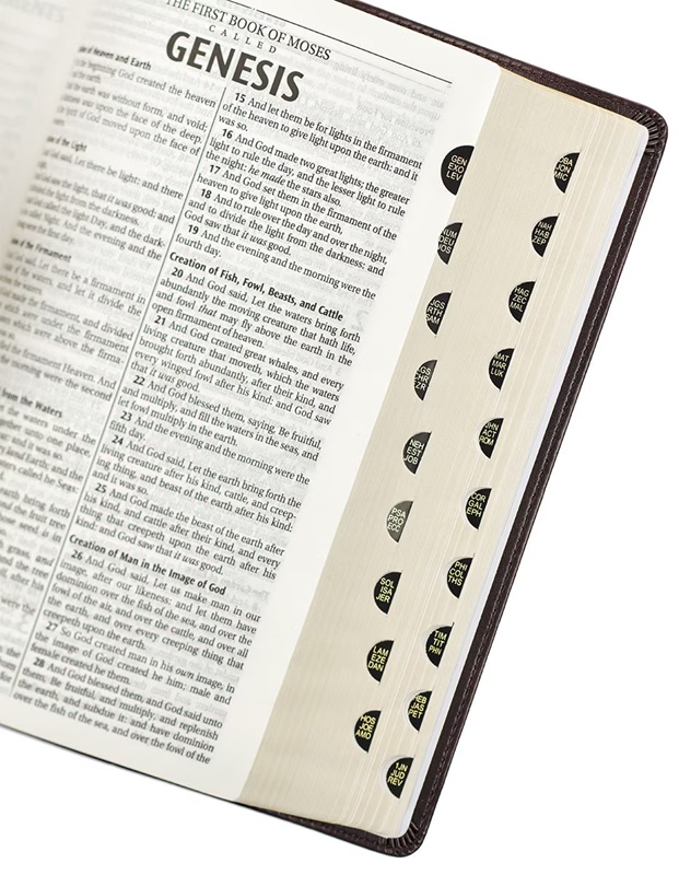 KJV DeluxeGift Brown Luxleather Indexed