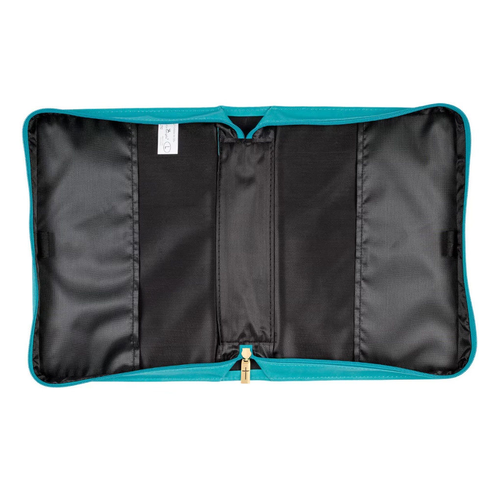 Bible Case Large Strength & Dignity Teal