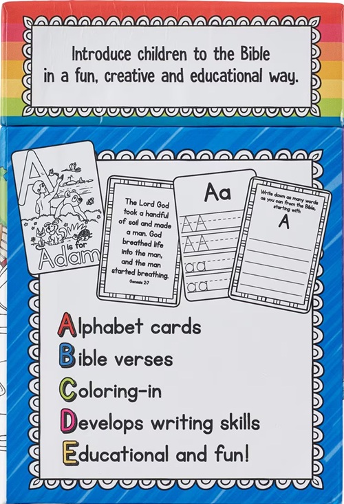 ABC Bible Fun: Colouring Cards for Kids 09/24