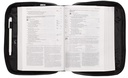 Bible Case Black Two-Fold LuxLeather Organizer Large