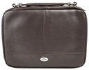 Bible Case Brown Two-Fold LuxLeather Organizer Large
