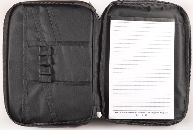 Bible Case Brown Two-Fold LuxLeather Organizer Large