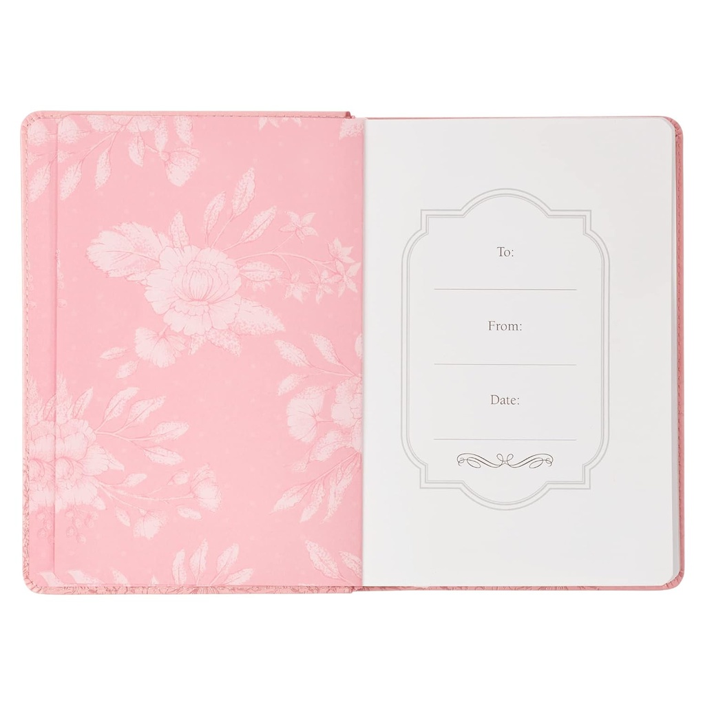 Journal Be Joyful In Hope Pink Luxleather