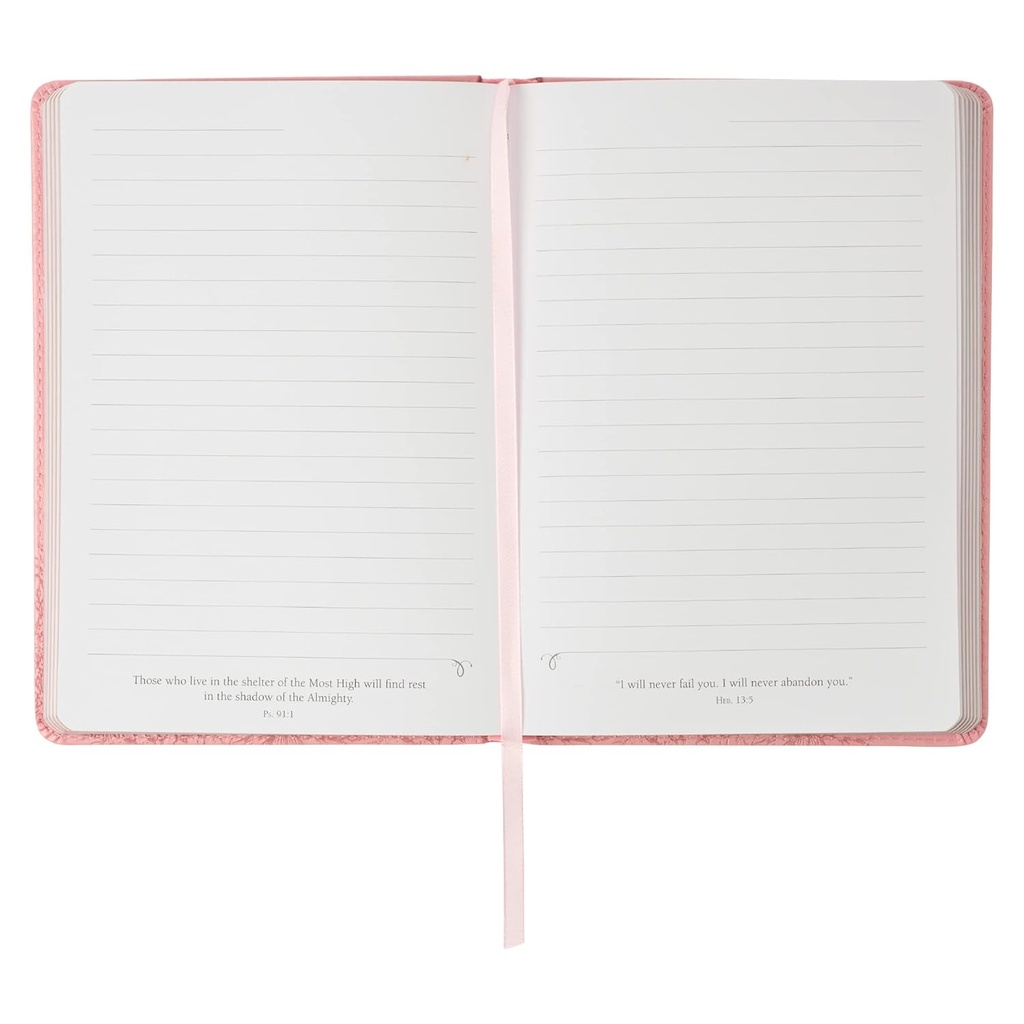 Journal Be Joyful In Hope Pink Luxleather