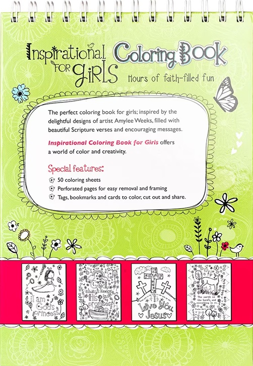 Inspirational Colouring Book For Girls