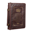 Bible Case Large Lord's Prayer Brown