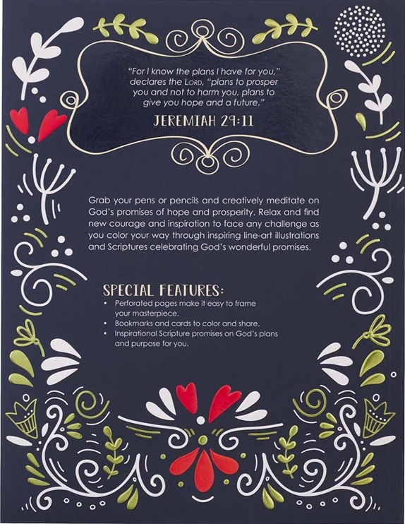 I Know The Plans I Have For You: Soothing Colouring