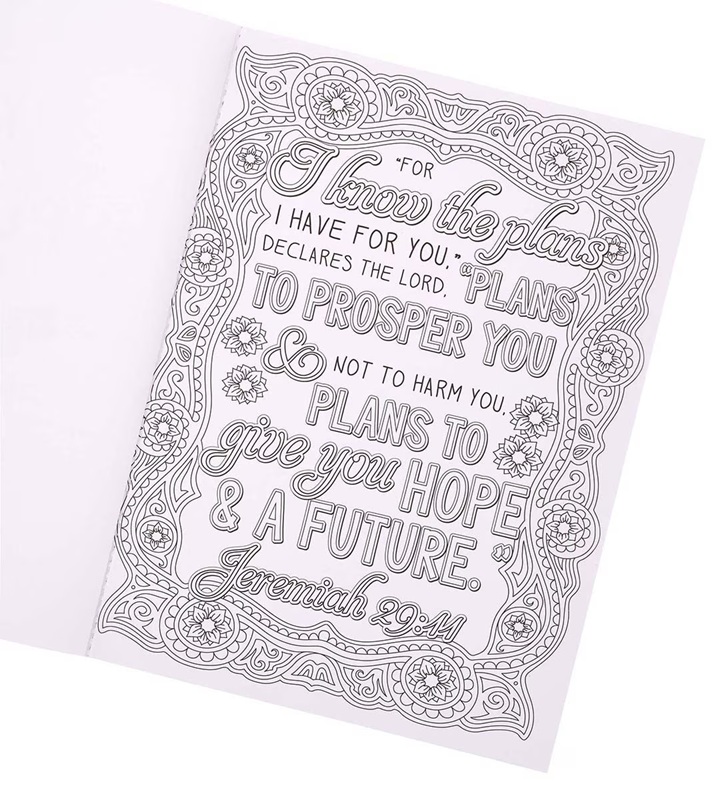I Know The Plans I Have For You: Soothing Colouring