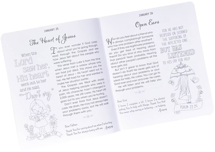 Illustrated Devotional For Girls Colouring Devotional