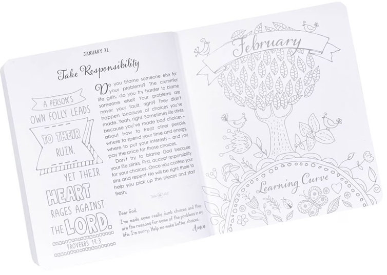 Illustrated Devotional For Girls Colouring Devotional