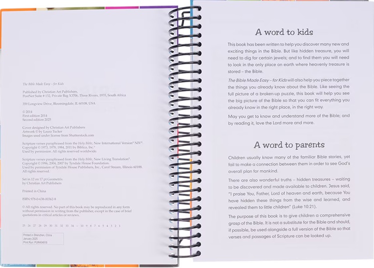 Bible Made Easy For Kids Wirebound (02/25)