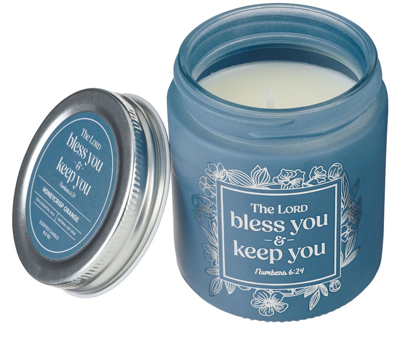 Candle Bless You & Keep You Honeycrisp Orange Glass (03/25)
