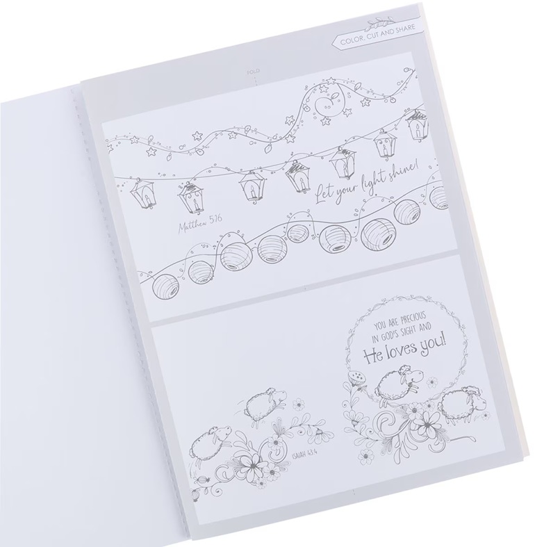 Color The Words Of Jesus Colouring Book Flowers