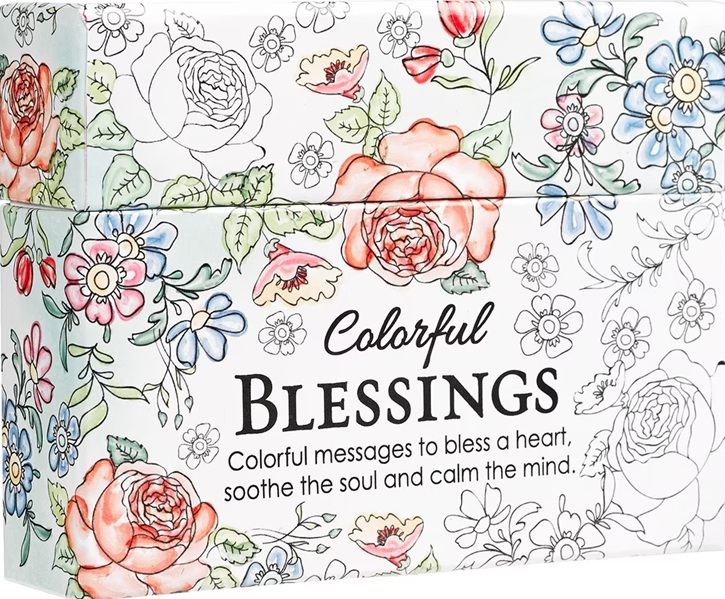 Colourful Blessings Colouring Cards