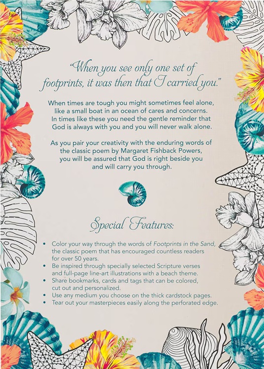 Footprints In the Sand Colouring Book