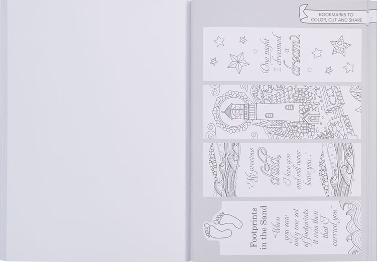 Footprints In the Sand Colouring Book
