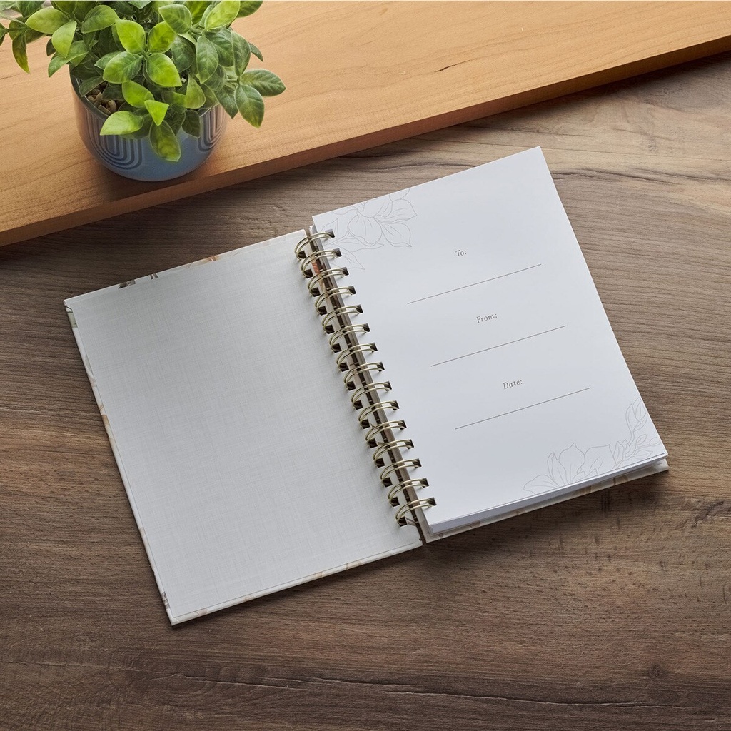 Journal All Things For Good White Magnolia 
