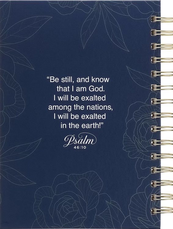 Journal Be Still and Know Yellow Rose Wirebound (01/25)