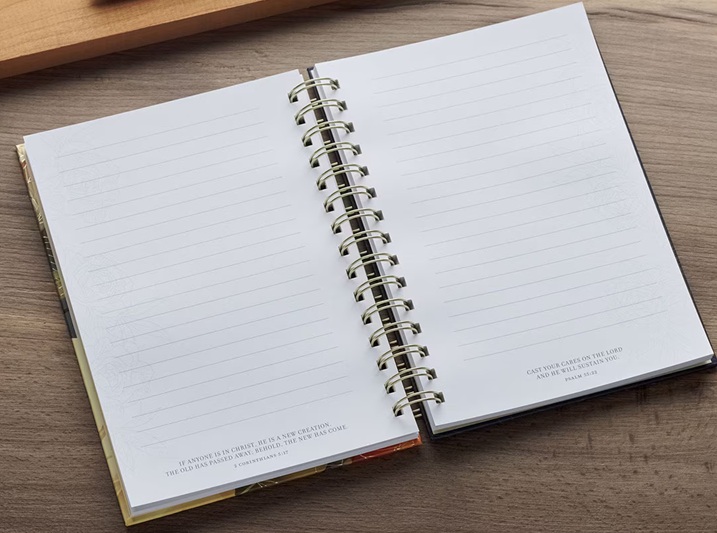 Journal Be Still and Know Yellow Rose Wirebound (01/25)