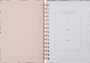 Journal Be Still Pink Floral Wirebound 