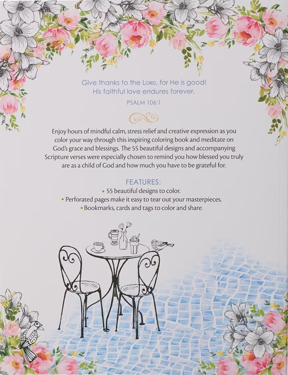 Grateful & Blessed Colouring Book Table & Chairs