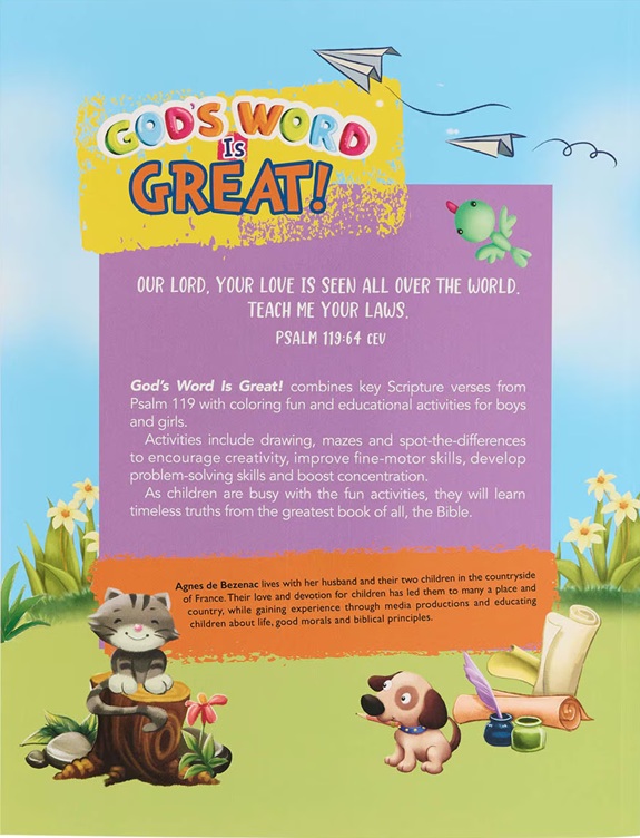 God's Word Is Great Colouring Activity Book