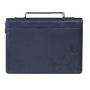 Bible Case Med Strength & Dignity Blue Flowers