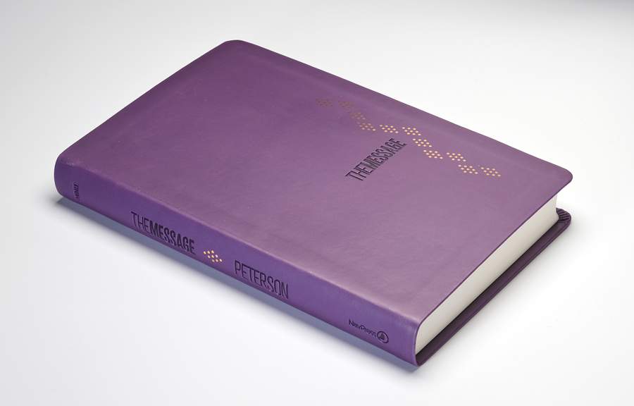 Message Deluxe Gift Bible Amethyst Gem I/L
