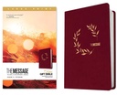 Message Deluxe Gift Bible Large Print Cranberry I/L
