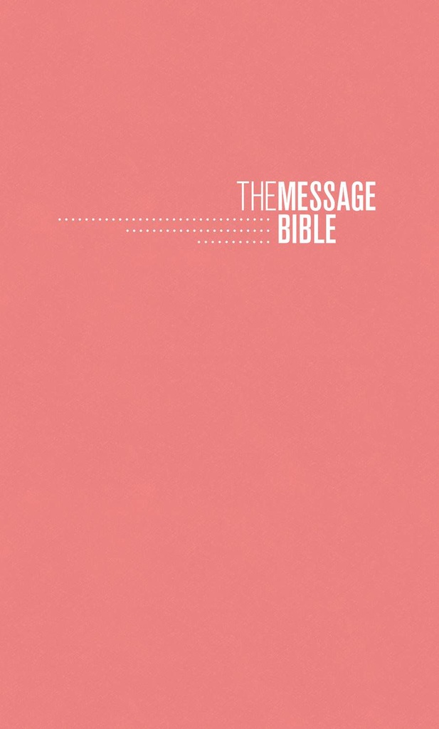 Message Gift and Award Bible Coral Imitation Leather
