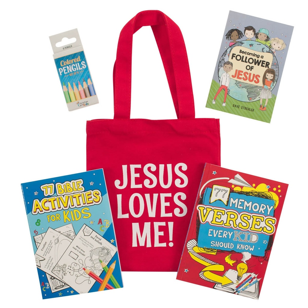 Jesus Loves Me Church Activity Kits For Kids Red